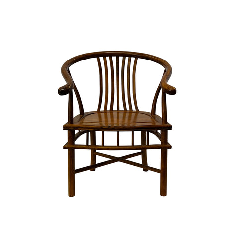 oriental armchiar - asian round back side chair