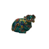 Green Small Ceramic Artistic Mouse Figure