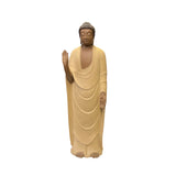 Amitabha Shakyamuni Buddha - Oriental Tan ceramic buddha statue