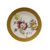 Pink Yellow Pomegranate Graphic Porcelain Display Charger Plate