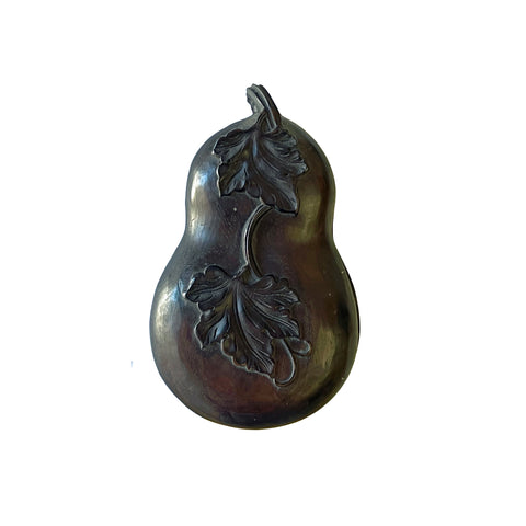 Chinese Gourd Shape Box with Ink Stone Inkwell Pad