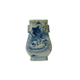 chinese blue white porcelain scenery vase 