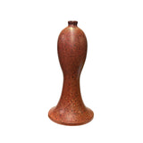 Handmade Orange Multi-Layer Lacquer Abstract Pattern Wood Vase Display cs5481S