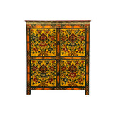 acs7400-tibetan-orange-yellow-flower-cabinet