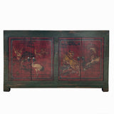 acs7684-vintage-green-red-graphic-sideboard-console-cabinet