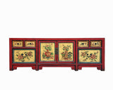 acs7722-chinese-red-cream-flower-graphic-low-tv-console-cabinet