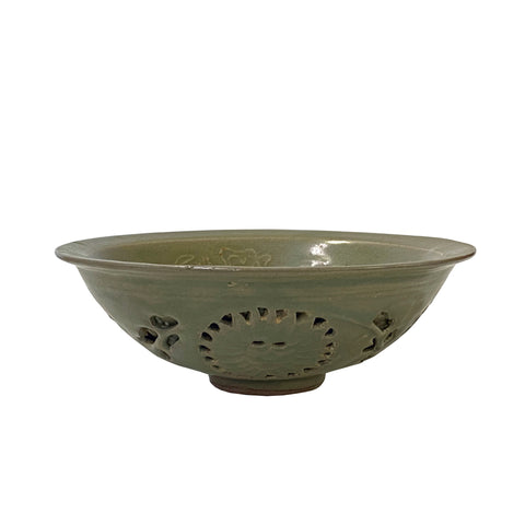 Ding Ware Celadon Glaze Pattern Ceramic Bowl