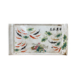 Porcelain Koi Fishes Rectangular Display Plate