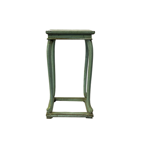 display stand - light blue side table - plant stand