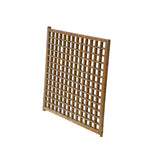 antique style oriental geometric lattice wood wall panel