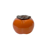 oriental orange persimmon figure - chinese ceramic persimmon shape display
