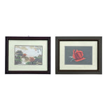 Embroidery Flower Scenery Framed Art