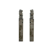 chinese fengshui stone pole - Foo dogs Lions statue - Chinese zen garden stone statue