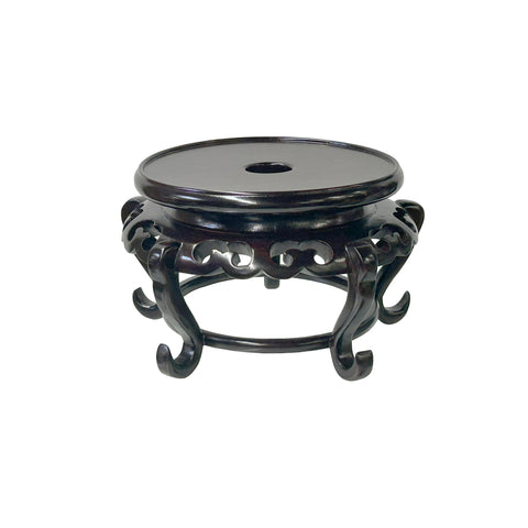 5.75" Oriental Brown 5 Legs Round Wood Stand Riser Easel st1010BS