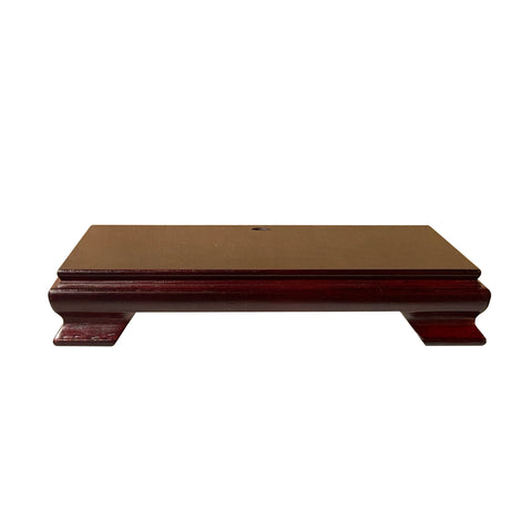 10.5" Reddish Brown Wood Rectangular Flair Legs Display Stand Riser Easel st1035S