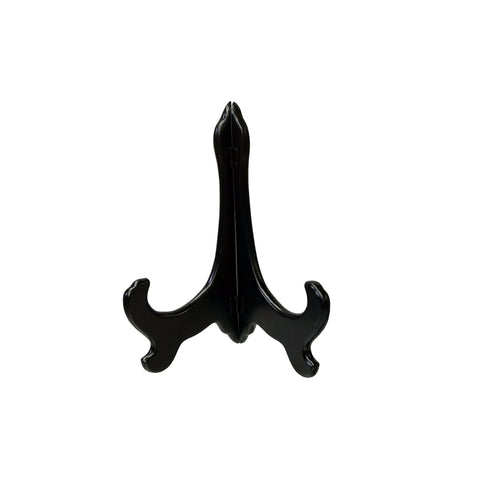 10.5" Black Curved Accent Plate Holder Rack Display Easel st1104S