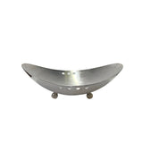 Set 2 Artistic Stainless Steel Oval Circle Holes Bowl Plate Container Display Tw011S