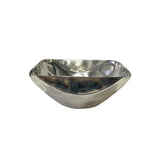 Artistic Hand Punch Marks Stainless Steel Square Display Serving Plate Tw017S