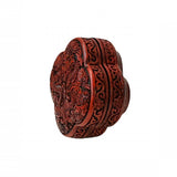 carved red lacquer floral box