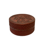 chinese vintage oxblood red lacquer box 