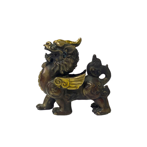 Brown Metal Fengshui Pixiu Figure