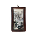 ws3362-Porcelain Mountain Tree Scenery Wall Plaque Panel