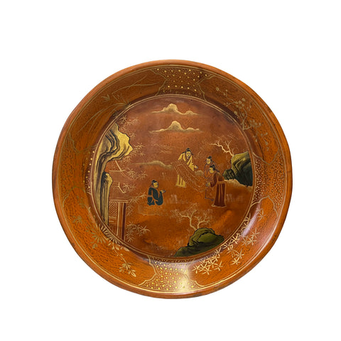 aws3368-Chinoiseries-Golden-Graphic-Brown-Lacquer-Tray