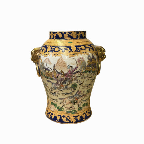 aws3492-vintage-chinese-western-scenery-canton-porcelain-vase-jar