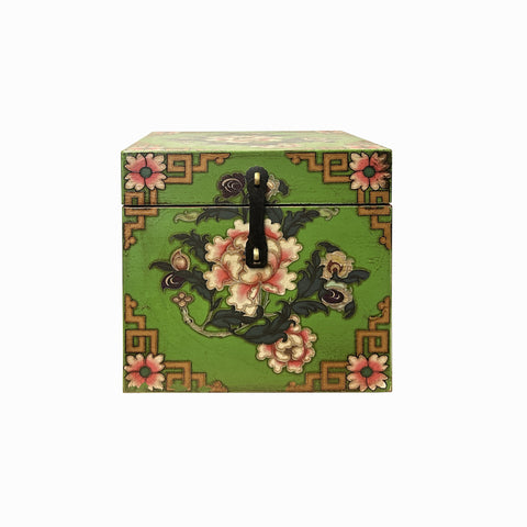 aws3495-Lime-green-square-flower-graphic-wood-box