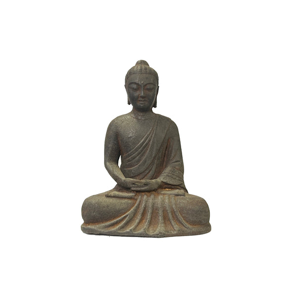 Iron Rustic Sitting Buddha Gautama Amitabha Shakyamuni Statue ws3569S