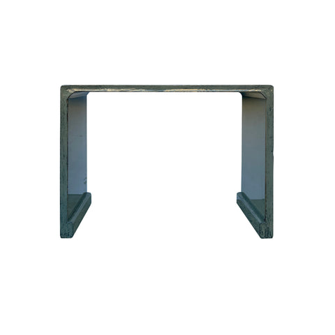 Minimalistic Gloss Gray Lacquer Rectangular Console Foyer Side Table ws4478S