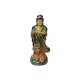 Chinese Stone Carved Color Dressing Paint Bodhisattva Statue ws4516S