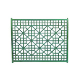 Vintage Rustic Bright Green Grid Geometric Wood Wall Panel ws4550S