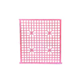 Vintage Rustic Pink Stars Grid Geometric Wood Wall Panel ws4552S