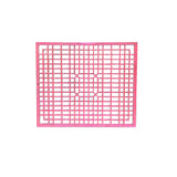 Vintage Rustic Pink Square Rectangular Grid Geometric Wood Wall Panel ws4555S