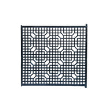 Vintage Rustic Matte Black Grid Geometric Wood Wall Panel ws4556S