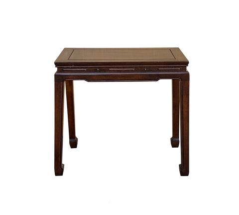 Chinese Brown Simple Ming Style Rectangular Altar Foyer Side Console Table ws4663S