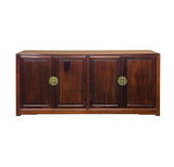 Oriental Brown Rosewood MoonFace Credenza Sideboard Console Cabinet ws4666S