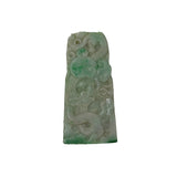 Natural Stone Dragon Motif Carving Display Plaque Art ws4799S