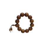 Chinese Brown Sandalwood Beads Hand Rosary Praying Bracelet ws4874S