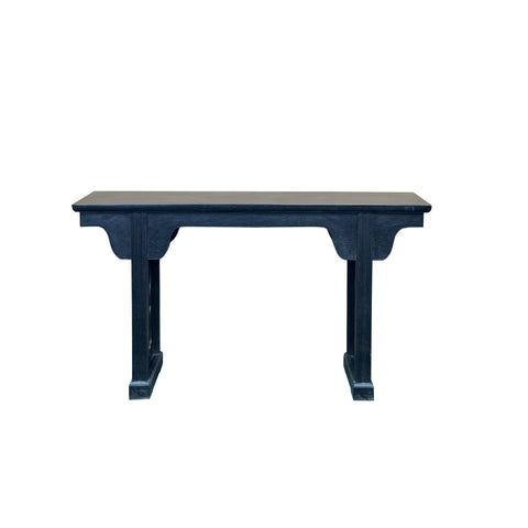 Chinese Dark Brown Black Huali Rosewood Ming Style Altar Table ws4938S