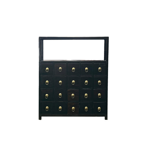 Table Top Chest Open Display Shelf 20 Drawers Traditional Apothecary Cabinet ws5008S