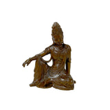 5" Wood Carved Zen Meditation Guan Yin Bodhisattva Serene Figure ws5010S