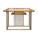 Simple Oriental Minimalistic Natural Wood Console Side Table Desk ws5029S