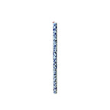 Blue White Porcelain Floral Graphic Flute Shape Tube Display Art ws5039S