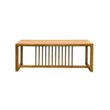 Solid Wood Light Brown Minimalistic Low Bench Coffee Table ws5066S