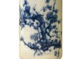 Small Blue White Handpaint Blossom Tree Scenery Graphic Porcelain Vase ws5048S