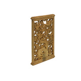 Rectangular Oriental PlumBlossom Bird Motif Wood Wall Panel Plaque ws3612S