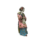 Chinese Porcelain Qing Style Dressing Holding Fan Lady Figure GB055S