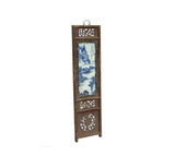 Vintage Rustic Blue White Scenery Porcelain Painting Wall Panel GB072S